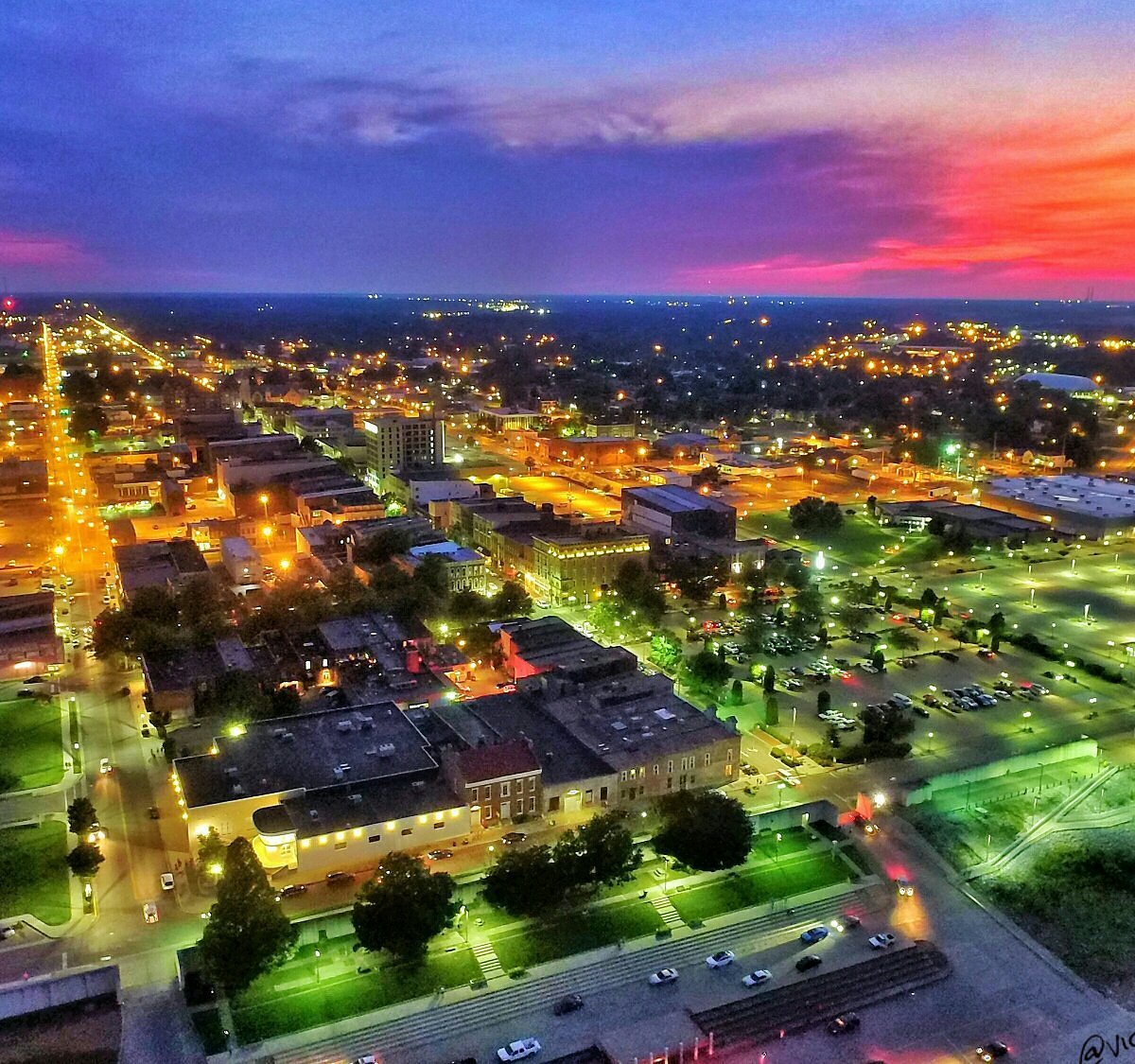 Paducah at night